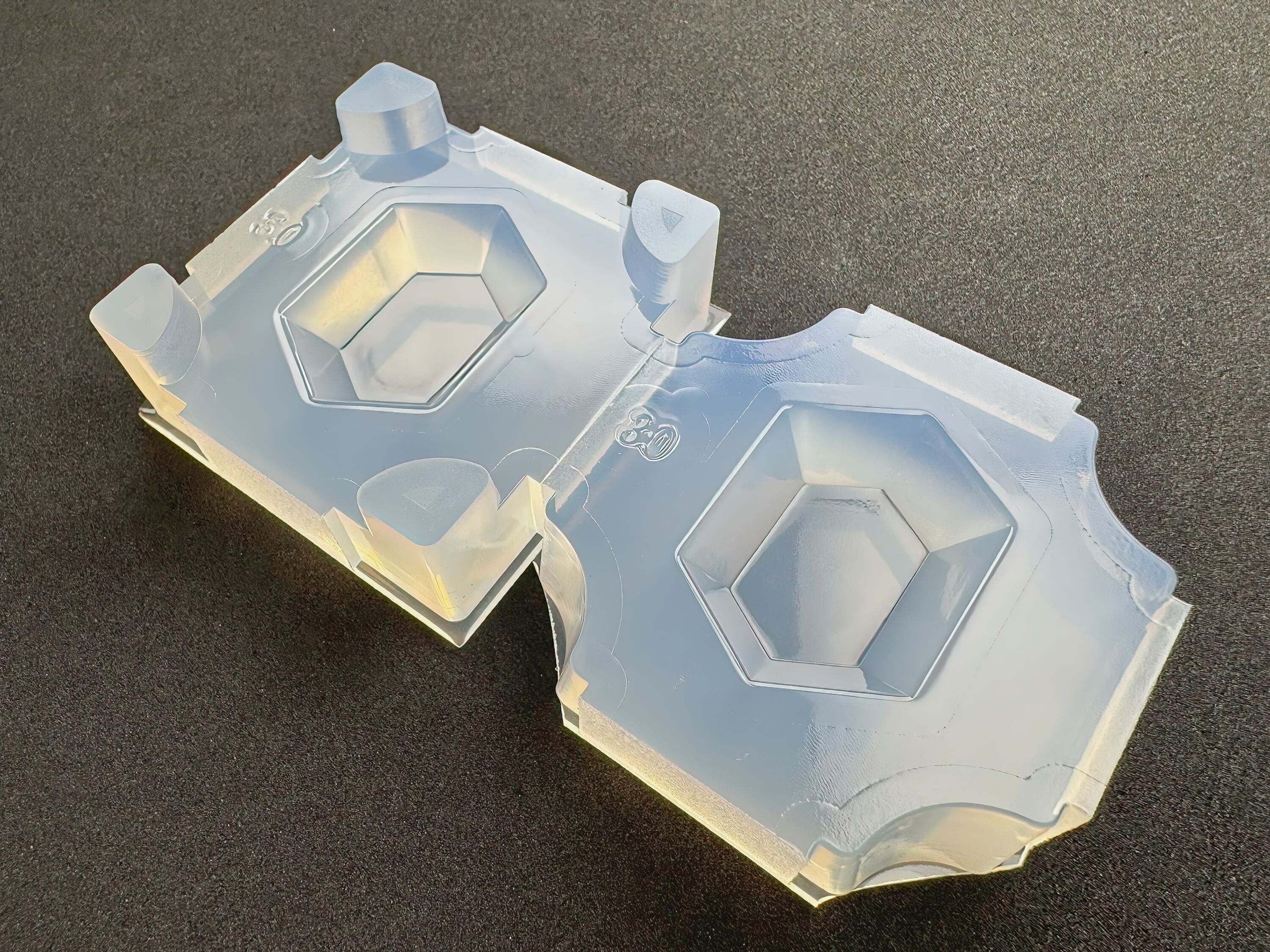 長六角カット」レジン用モールド | ハンドメイドらぼ