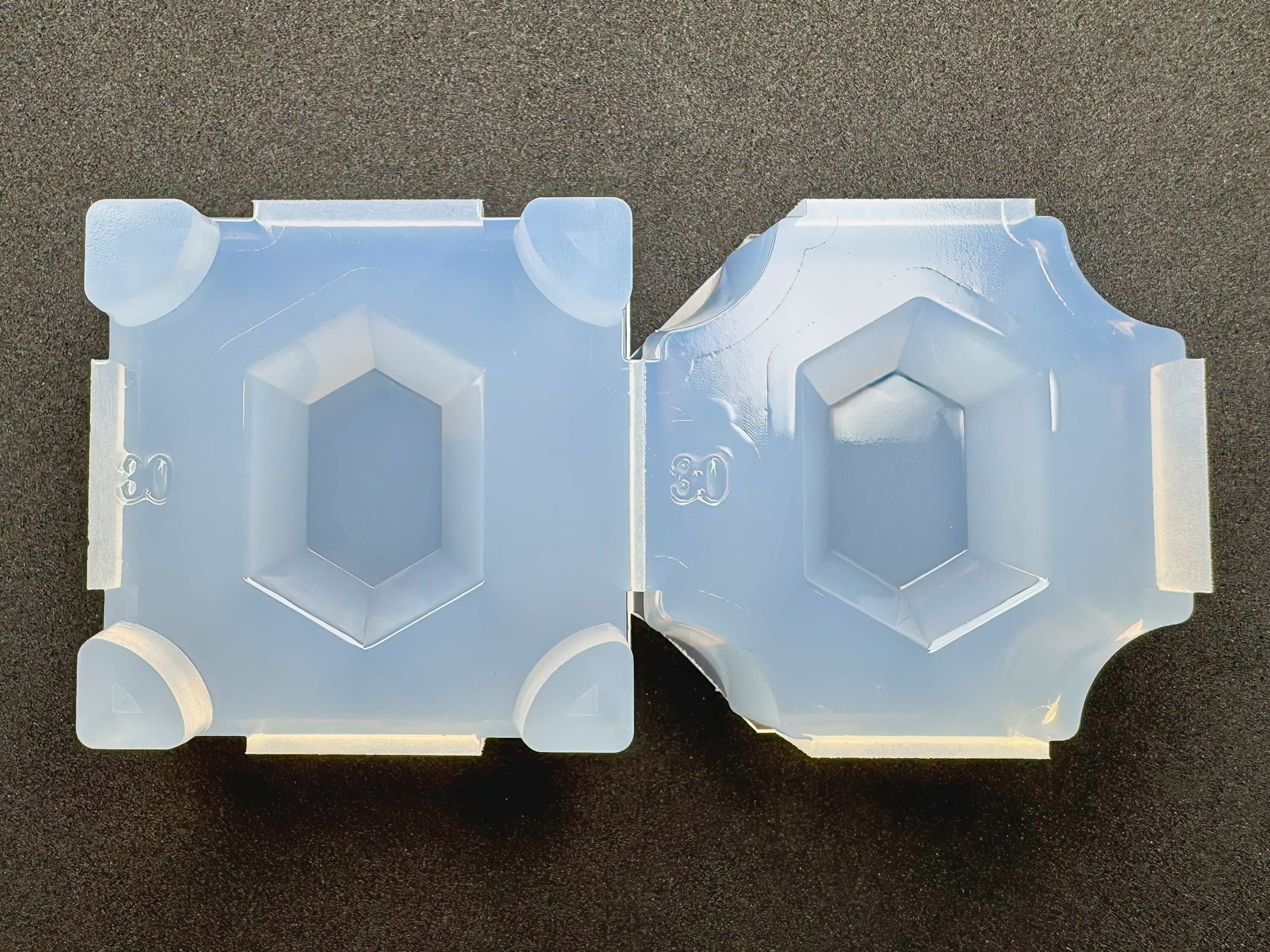 長六角カット」レジン用モールド | ハンドメイドらぼ