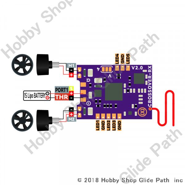 ジャイロ・ESC一体 AR3201G-S 1.5g S-FHSS方式 7ch AIO受信機 | ホビー 