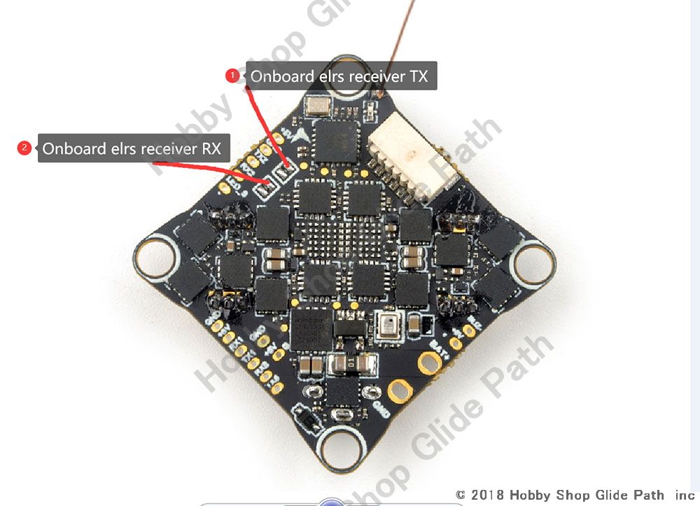 ホビーラジコン Happymodel CruxF405HD ELRS AIO Happymodel Crux F405HD ELRS AIO 3-In-1 Flight Controller