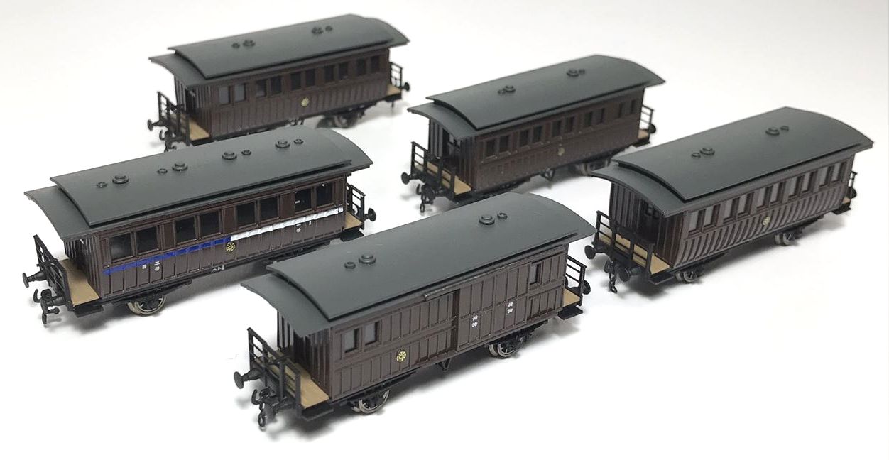Nゲージ九州鉄道客車５両セット | IORI工房模型販売ページ