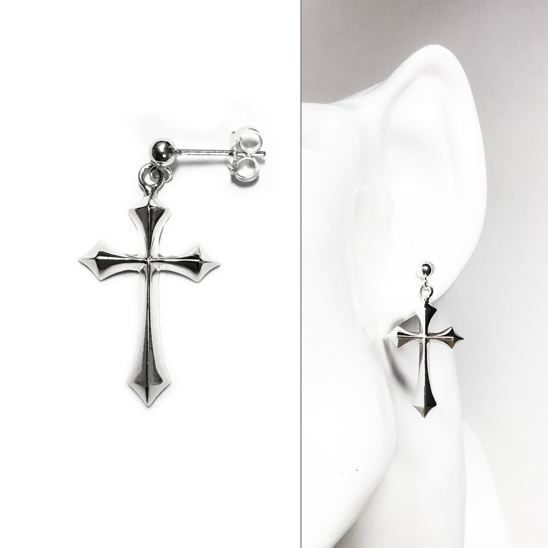 EXTRUDED CROSS DROP EARRING 十字架　ピアス EXTRUDED CROSS DROP EARRING 十字架 ピアス
