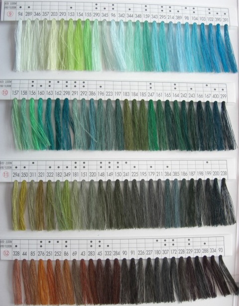 サンカブトスパン見本帳 | 工業用ミシン糸・縫製副資材の販売 宮本糸商