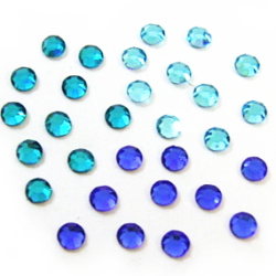 DMC カラーズ　青　ラインストーン ガラスラインストーン2．1mmセット(ブルー系） | IVORY Materials Shop