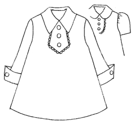 型紙（紫）】ミニワンピース・A | IVORY Materials Shop