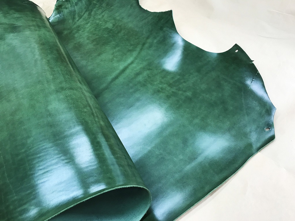 栃木レザー ワイルド グリーン | レザークラフト革材料 通信販売 
