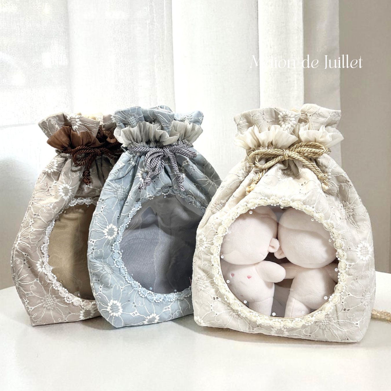 withぬい巾着/Daisy cafe | Maison de juillet