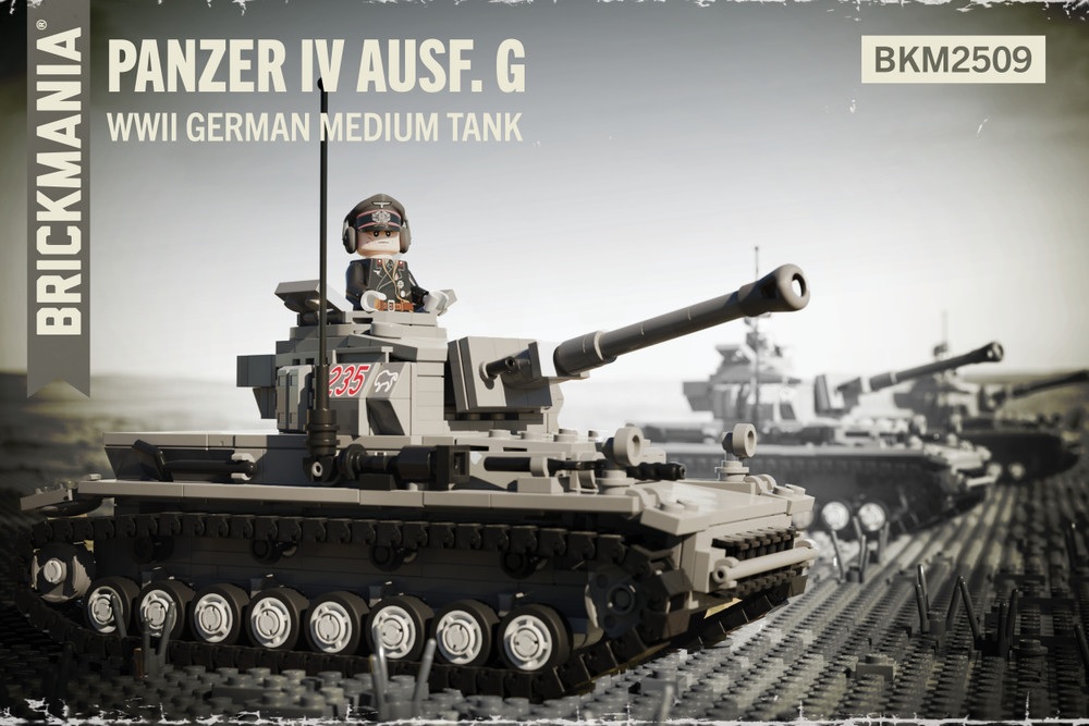 brickmania WW2ドイツ軍Ⅳ号戦車＋minifigcoドイツ戦車兵 - メルカリ