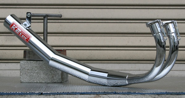 RZ250 rz350K2 tec ストレート集合メッキマフラー