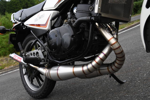 RZ125 前期・後期（YPVS付）鏡面ステンレスチャンバー TYPE-2