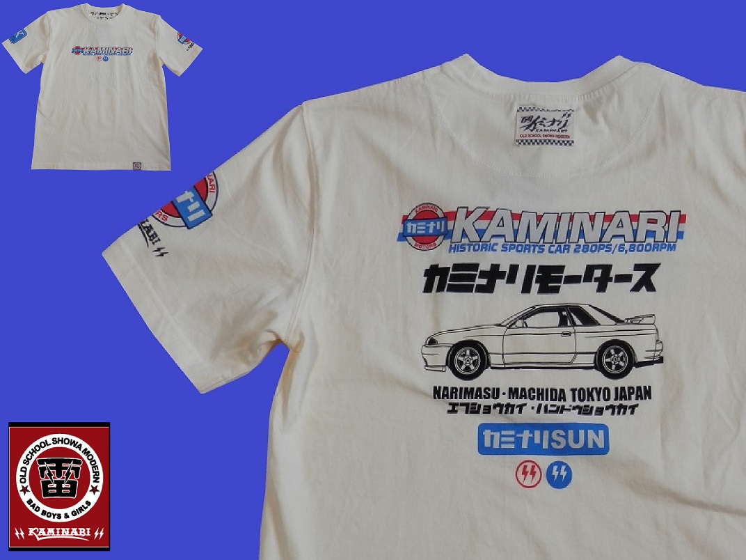 カミナリモータース　Tシャツ 2枚セット　KmT-202 カミナリモータース tシャツ GT R32 半袖Tシャツ KMT-202 雷
