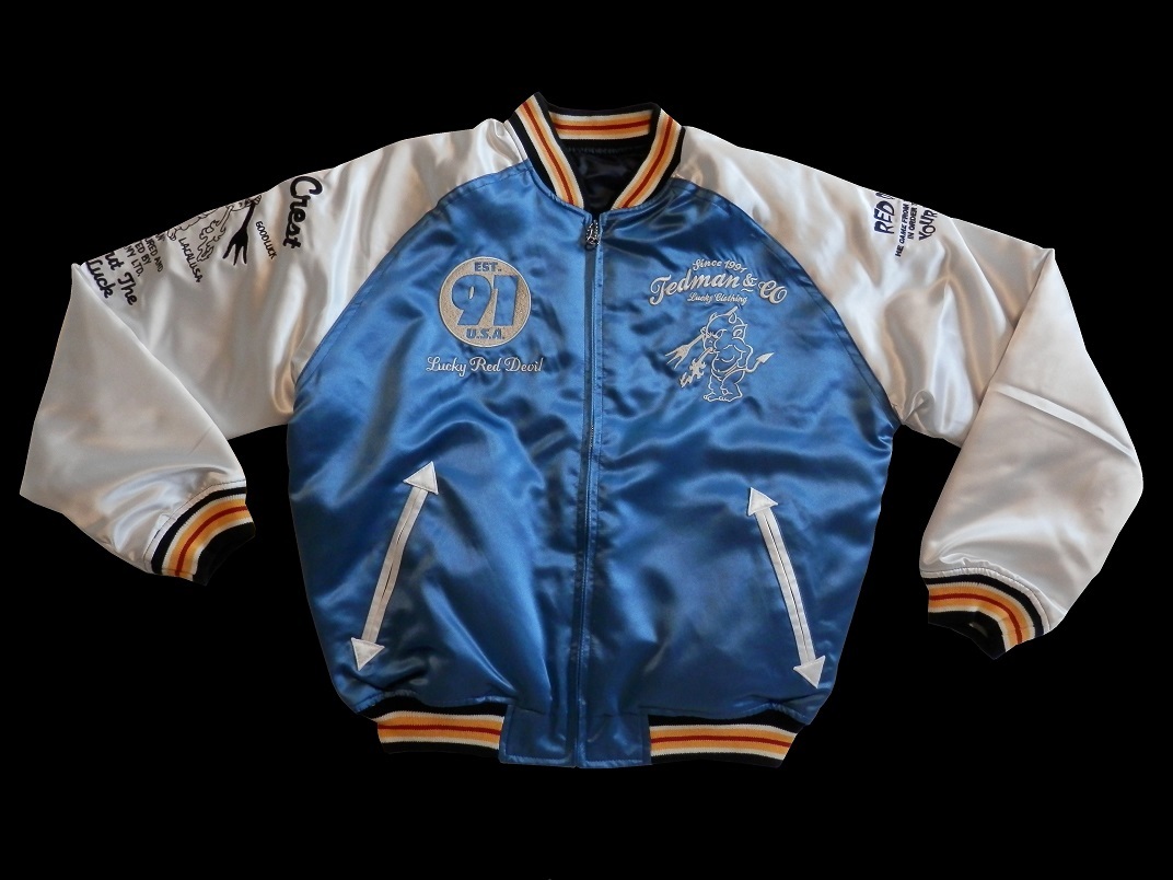 TEDMAN　テッドマン　スカジャン　バイカー　リバーシブル リバーシブルスカジャン TEDMAN テッドマン TSK-059 刺繍 エフ商会