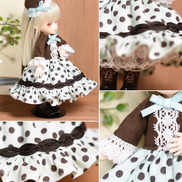 ハンドメイド♡♡チョコミントフリルツイン♡♡ チョコミントカラー