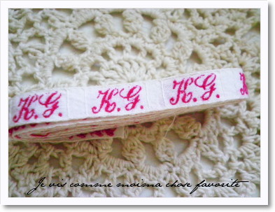 アンティーク*イニシャルテープ (K/G)箱なし | ～Je vis comme moi～ma