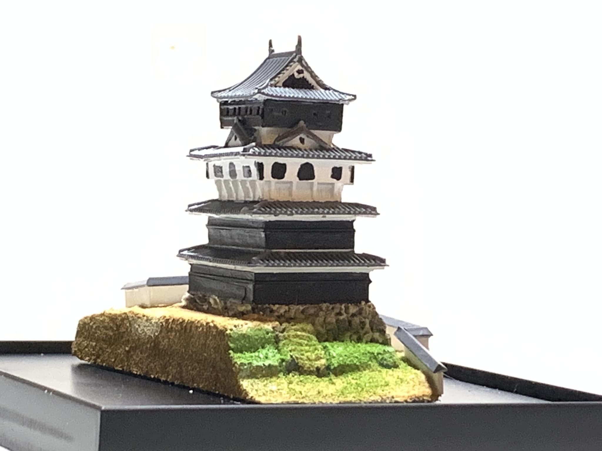 完成品□岩国城 模擬天守 城コレ ケース付き サイズ(W113×D92