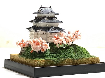 完成品□小田原城 城コレ ケース付き サイズ(W113×D92×H113mm) 日本の