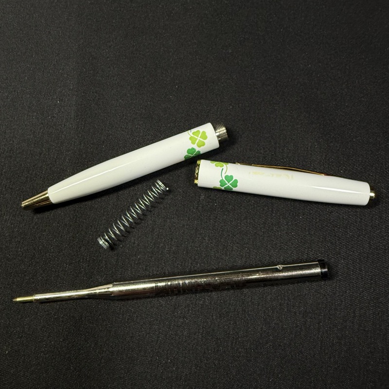 プラチナ 万年筆・ボールペン・ペンシル3本セット（クローバー柄