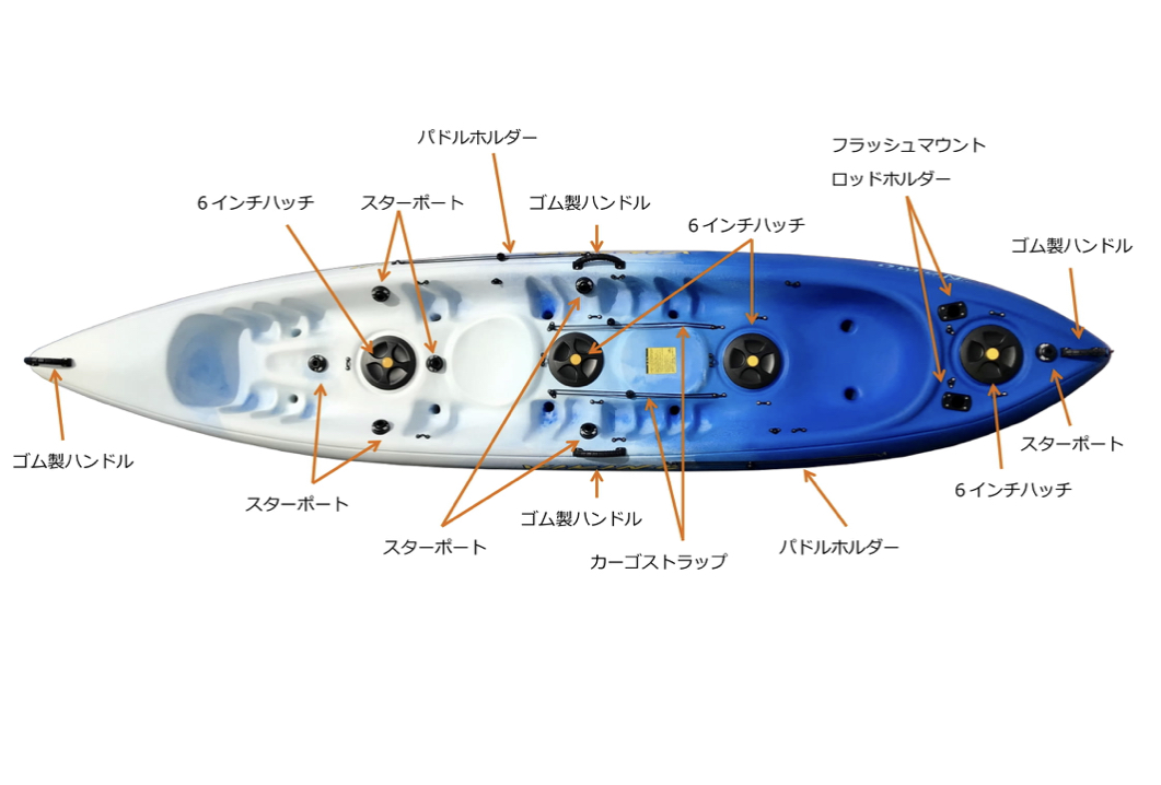 Viking Kayak ニモ2+1 (タンデム艇) | 沖縄カヤック市場・オンライン