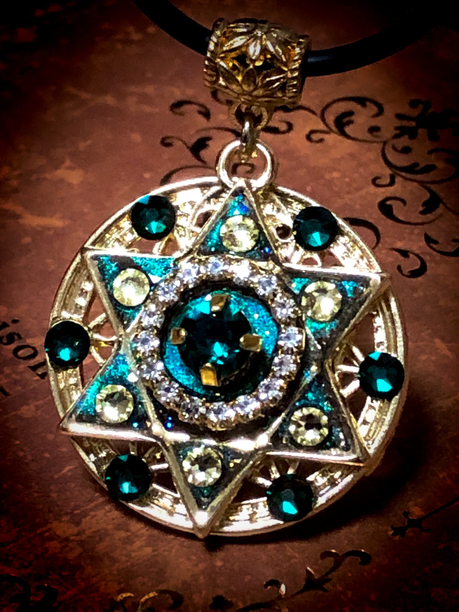 六芒星の魔法陣 極 ダークグリーン | Kira Kawa Rainbowのお店☆