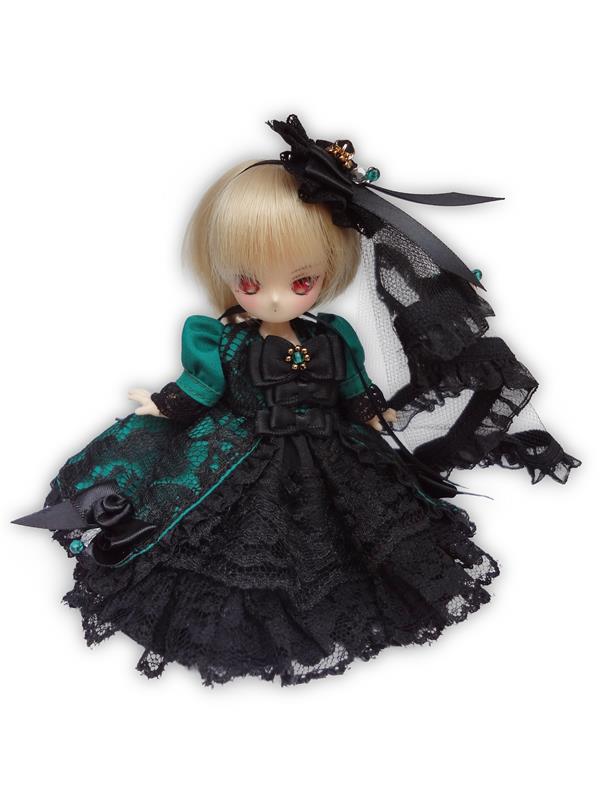 黒月project] オビツ11 一点物ロングドレス 緑 | いつでもドール