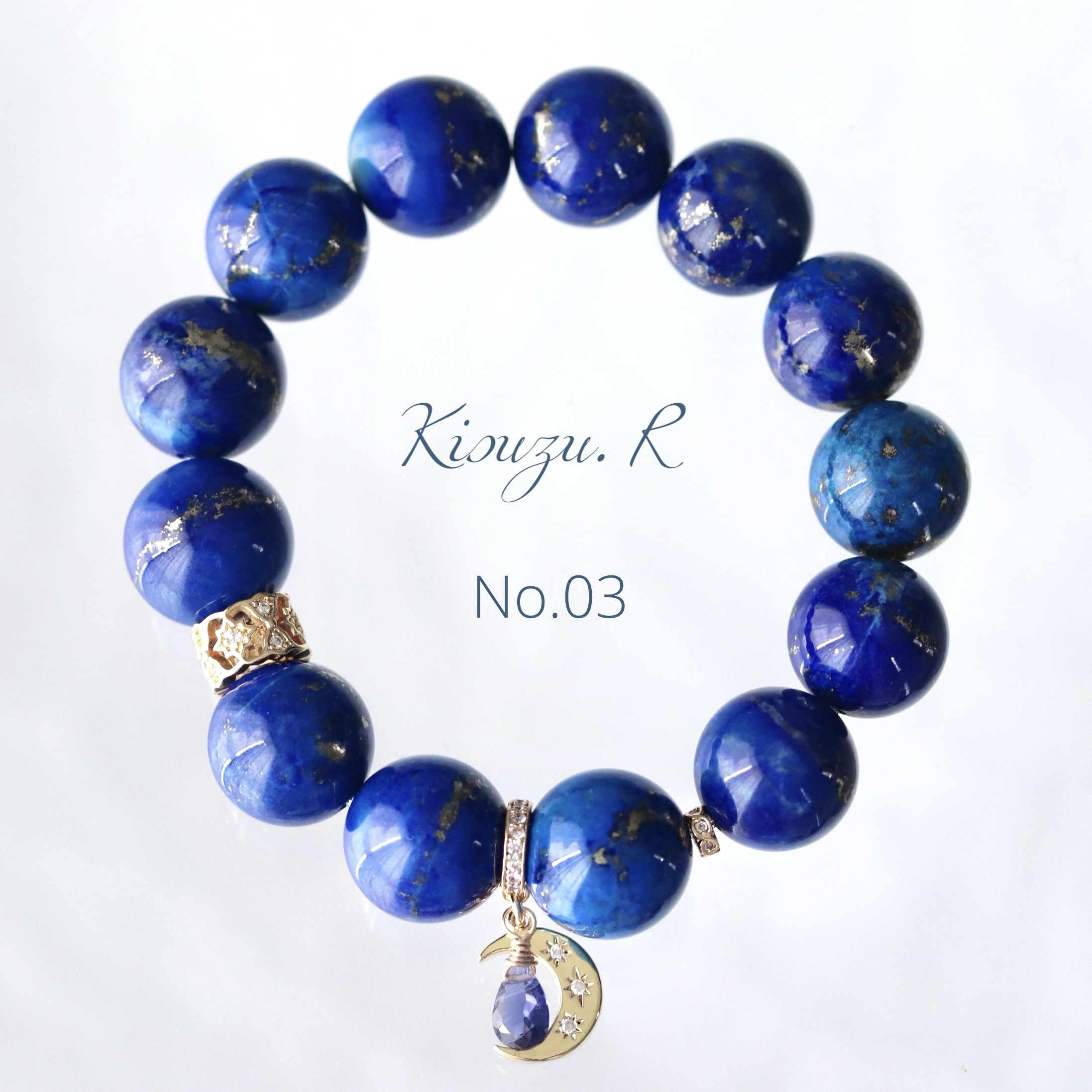 かずかず様ご予約品　ラピスラズリ　三日月　モチーフ 三日月宗近/ラピスラズリ | Kisuzu.