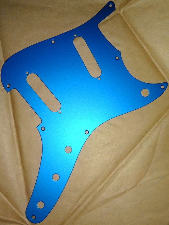 DUO-SONIC ピックガード ブルー艶消しハード・アルマイト | K-LICKS