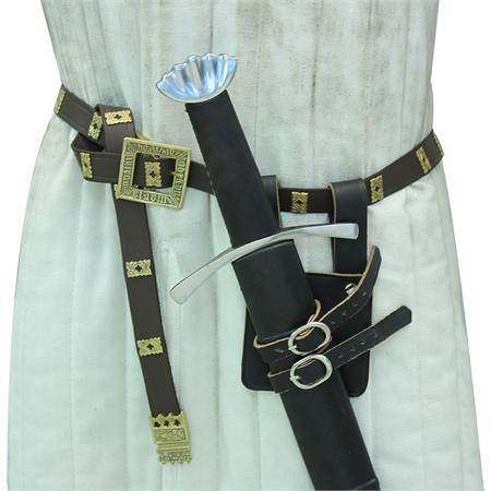 TL5013 レザー ソードベルト ダガー 黒 鞘 #13 | 中世ヨーロッパ武具