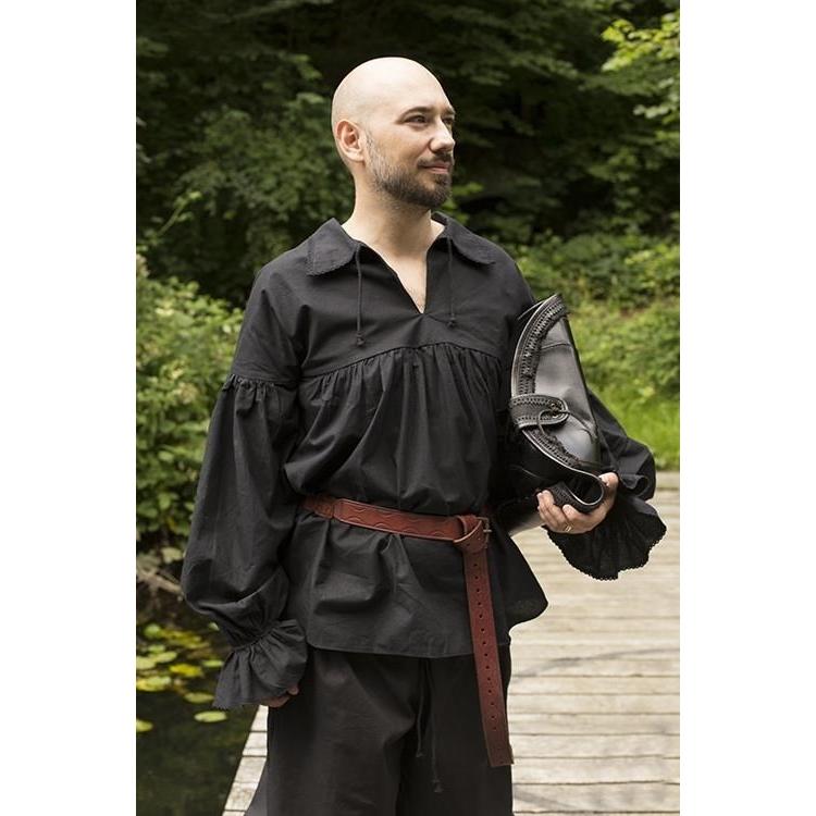 ルネッサンス アラミス シャツ 黒 各種サイズ 中世 西洋 ヨーロッパ