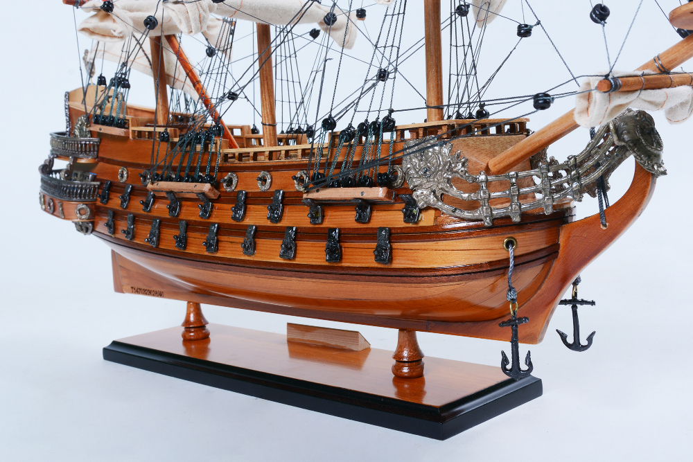 帆船模型 完成品 木製 19インチ サン・フェリペ号 SAN FELIPE スペイン 