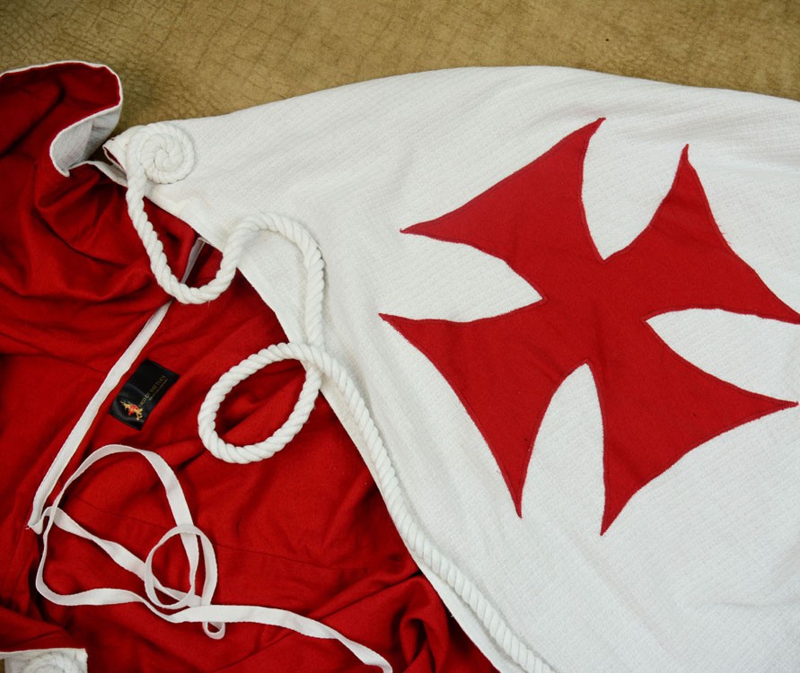 フード付きテンプラーケープ テンプル騎士団 十字軍 | 中世ヨーロッパ