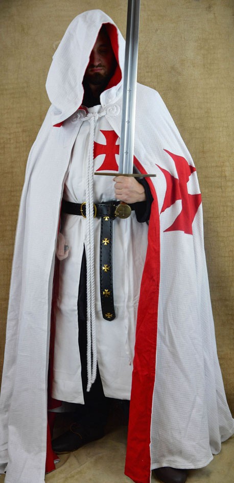 フード付きテンプラーケープ テンプル騎士団 十字軍 | 中世ヨーロッパ