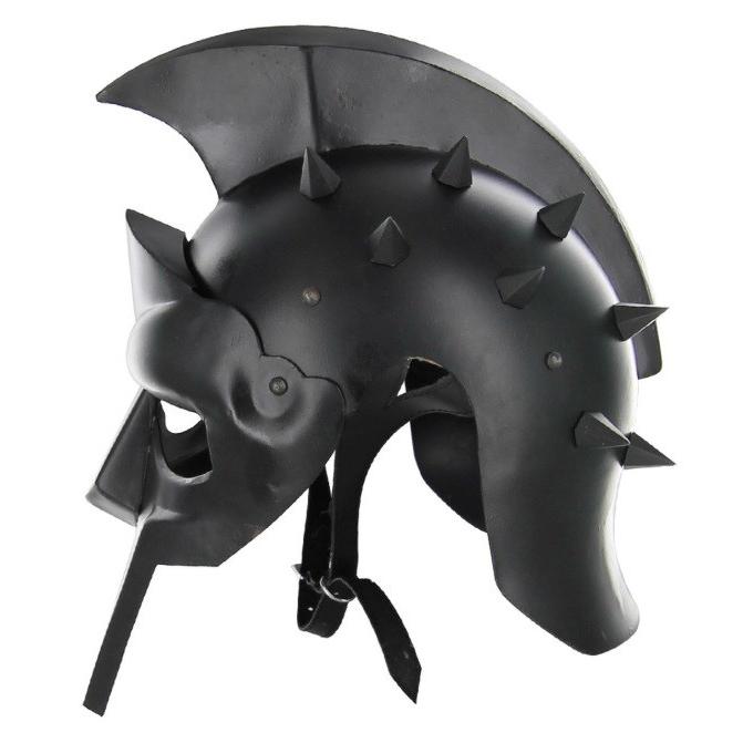 古代ローマ 18ゲージスチール グラディエーター ブラックヘルム 着用可