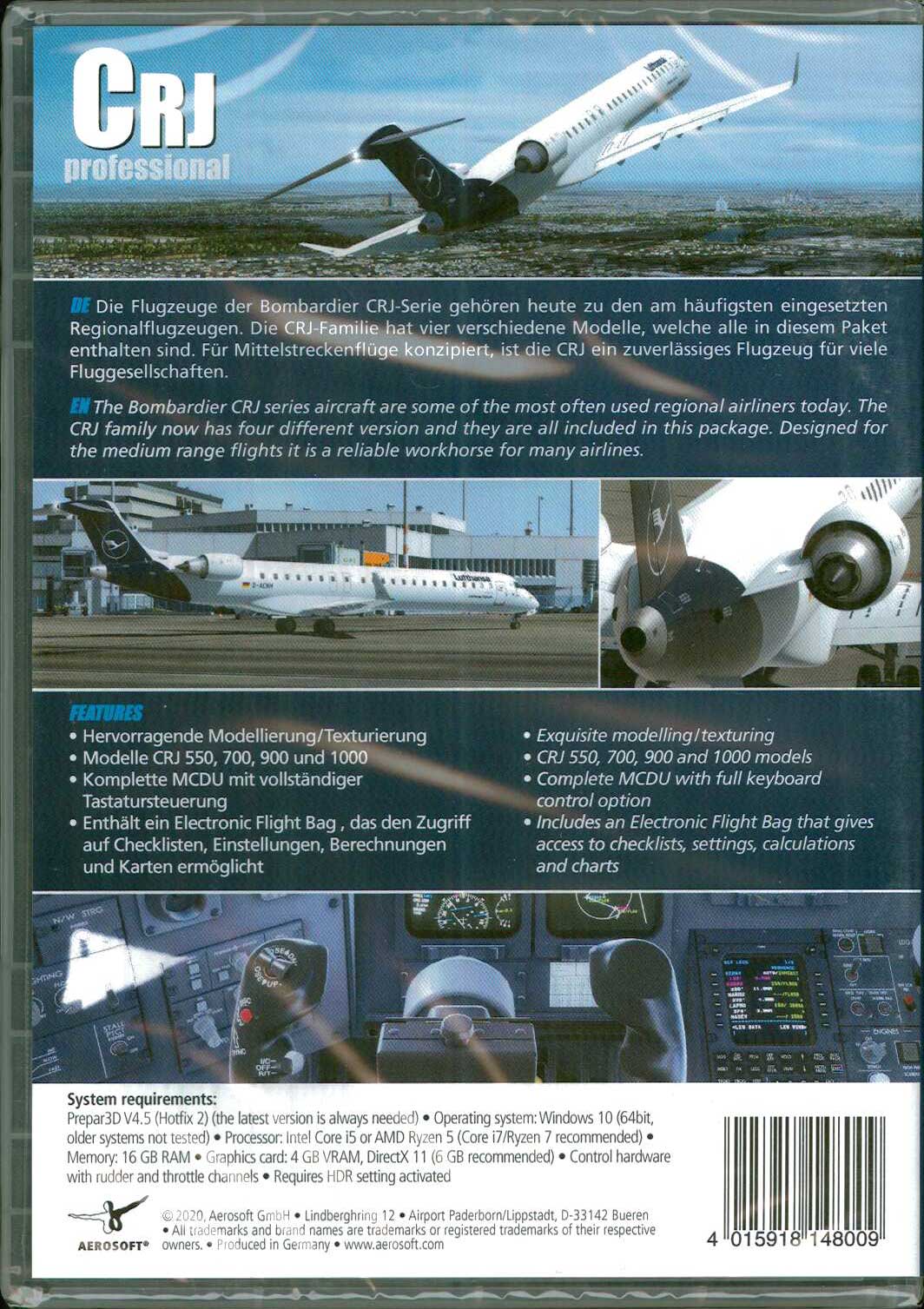 新品 CRJ professional(P3D V4.5+) アドオンソフト 新品 CRJ professional(P3D V4.5+) アドオンソフト