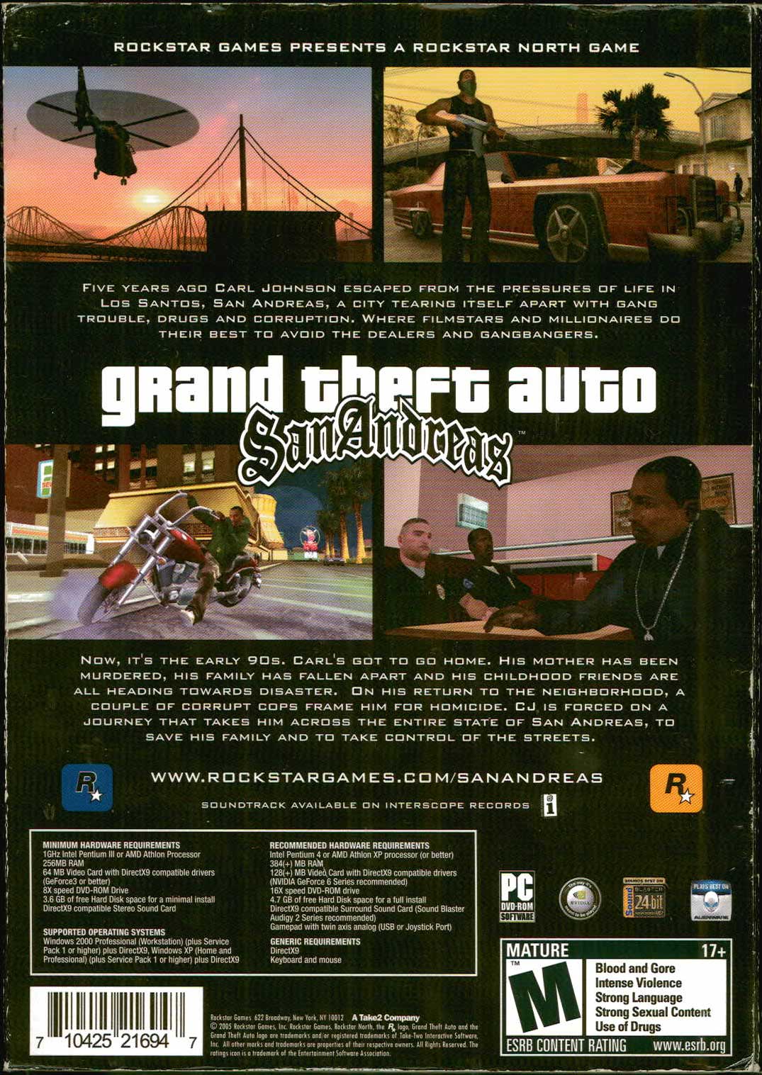 中古 Grand Theft Auto San Andreas 1st EDITION 北米版 | ショップ 