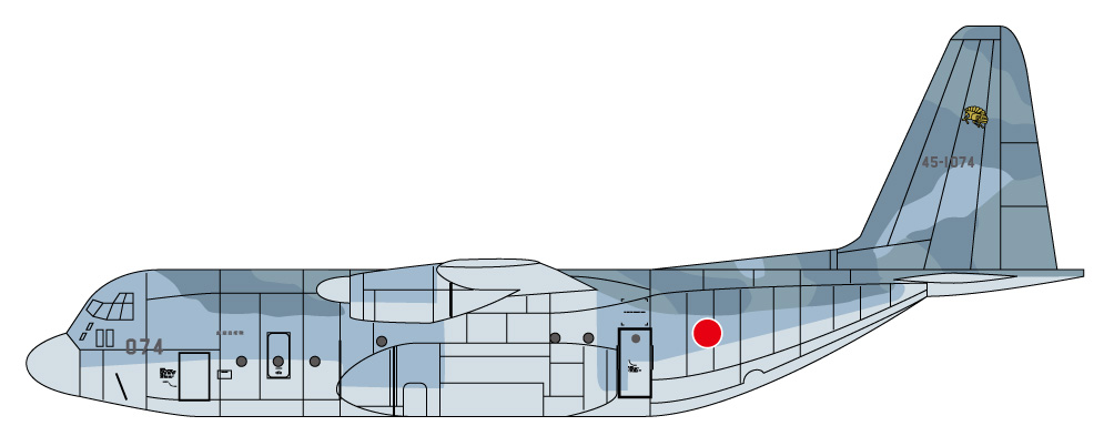 1/144 C-130航空自衛隊#4 (2-145) | らんでぃんぐ・ぎあ