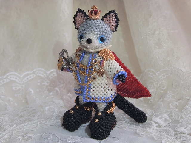 あみぐるみの猫Noah君*王子様』 | LeaLea beads