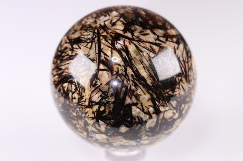 極上高波動53mm！ロシア産アストロフィライト丸玉【最高品質・高波動