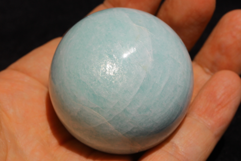 秘蔵品！最高品質アマゾナイト51mm丸玉【最高品質・光沢・激レア