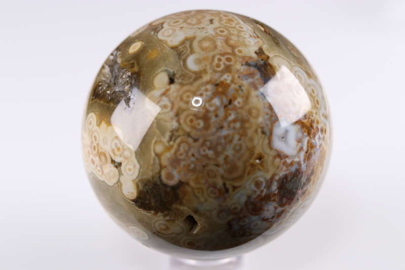 極上51mm！マダガスカル産オーシャンジャスパー丸玉 【最高品質・光沢