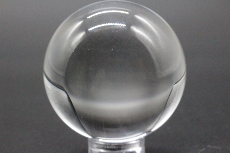 極上光の玉！山梨県産水晶39mm丸玉【最高品質・高波動・超透明・超光沢 