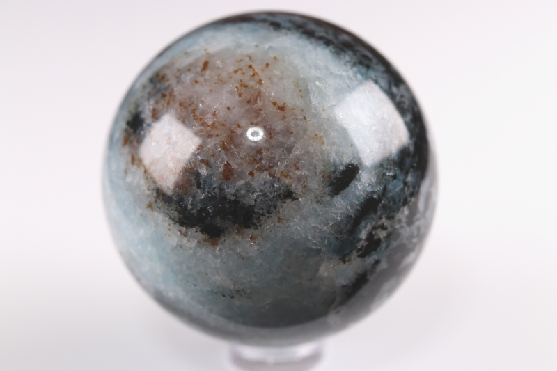 3色カラー51mm！ロシア産カイヤナイト＆ルビー丸玉【最高品質・光沢