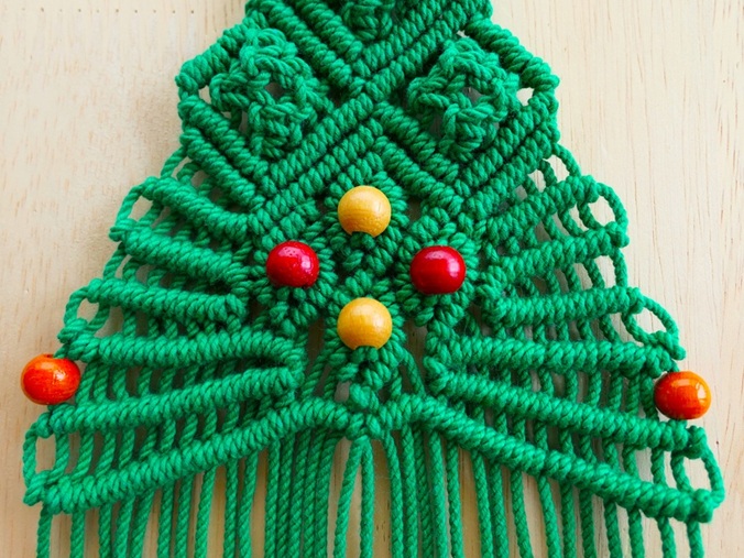 ﾏｸﾗﾒ「クリスマスツリー」〈作り方シート〉 | －立体マクラメ〈作り方
