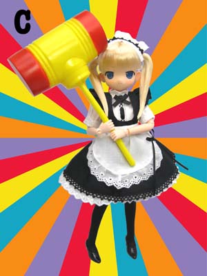 ちぃちちゃん「おっきな武器メイド C黒服(金髪 笑顔版