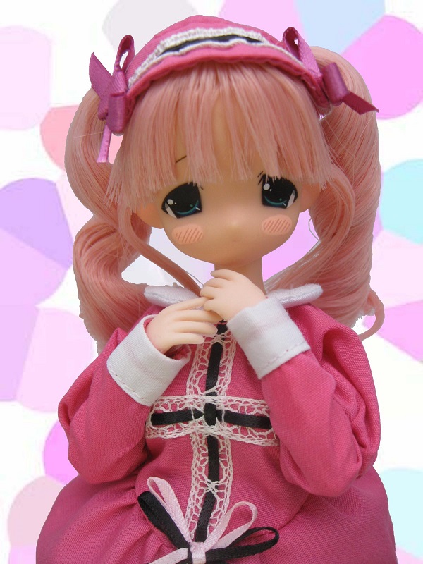 ママチャップトイ　ちっちゃなシリーズ 　なあな 　クロスドレス　ピンク ママチャップトイ ちっちゃなシリーズ なあな クロスドレス ピンク