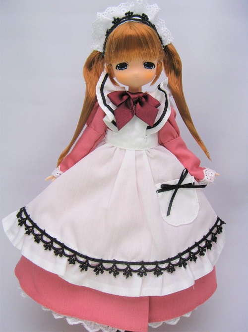 双子のひよちゃん フリルロングメイド(ピンク) | ママチャップSHOP