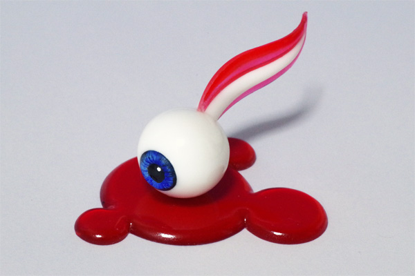 目玉じゃくし（青虹彩） | 東田万偶斎作品通信販売店