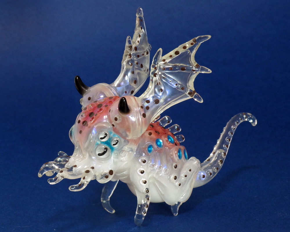 ソフビ クトゥルパ 克蘇魯爬 東田万偶斎 イカ塗装 クトゥルパ（克蘇魯爬） イカ塗装 | 東田万偶斎作品通信販売店