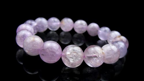 希少】クンツァイト 大玉ブレスレット