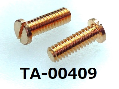 TA-00409) リン青銅 (C5441) 特ヒラ [3006] - M2x6 脱脂 | 極小ネジ