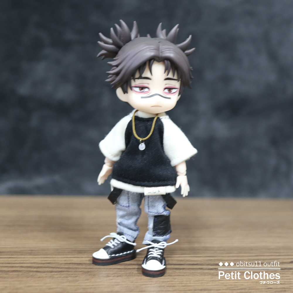 受注】オビツ11サイズ☆サスペンダー付きスリムパンツ2種 | Petit Clothes